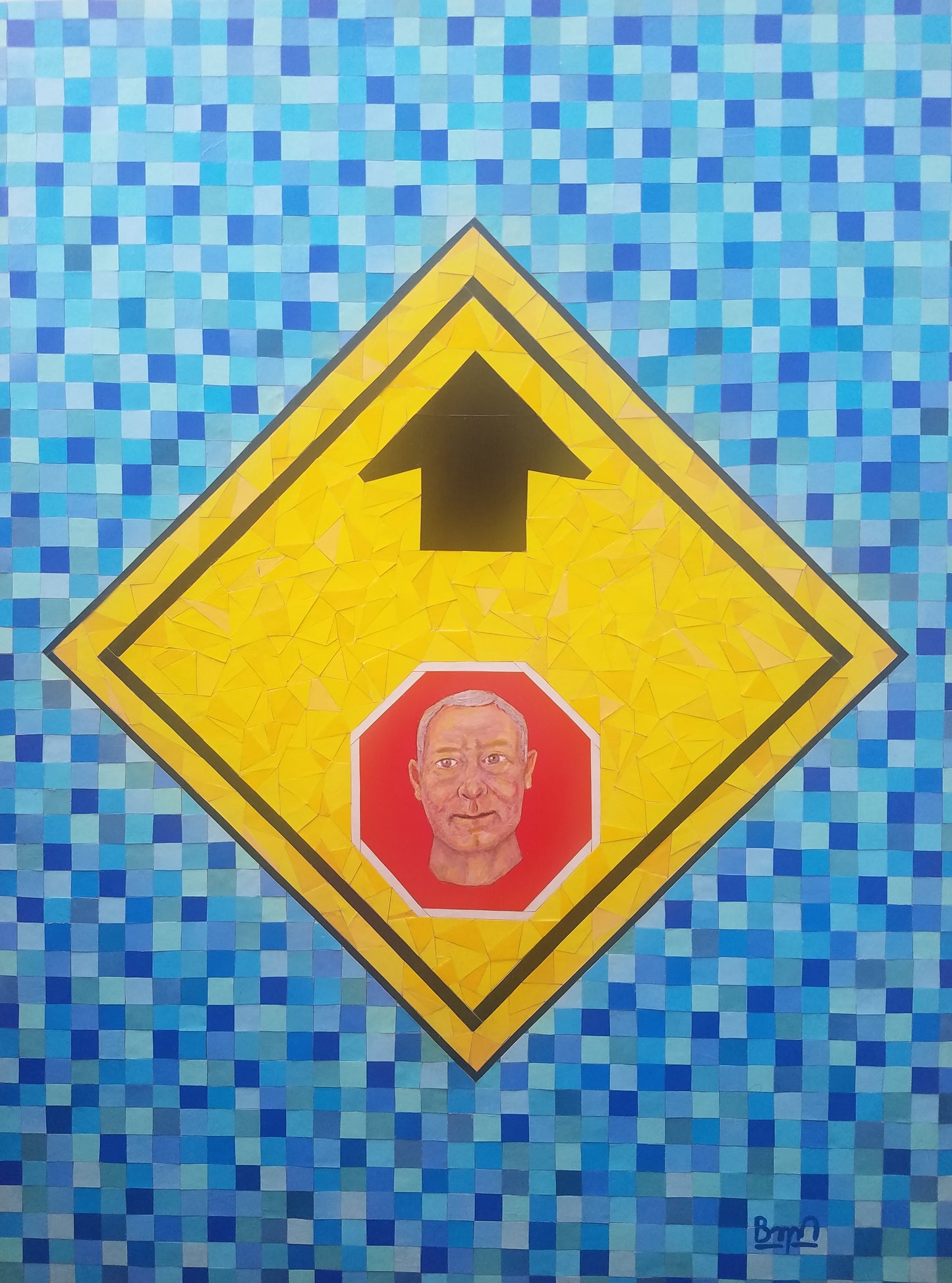 Stop Sign a Head